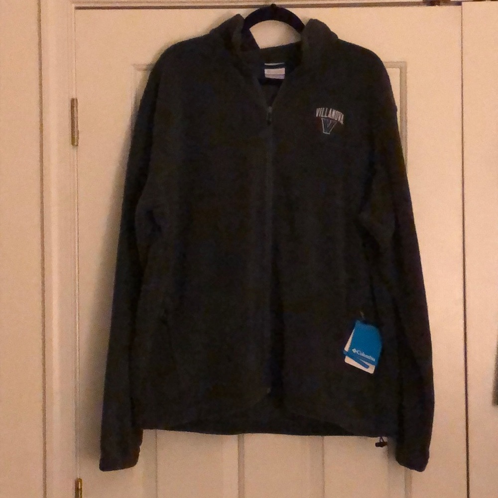 Slate gray Villanova Columbia fleece jacket
